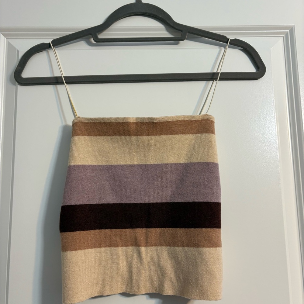 Striped Knit Tank Top